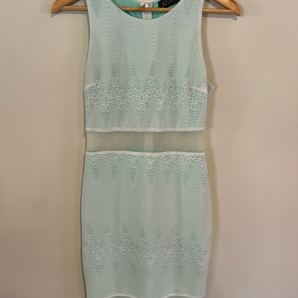Mint Green Sleeveless Dress